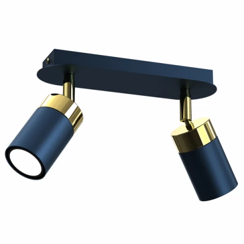 cocomaro⭐︎ Kinkiet JOKER NAVY BLUE/GOLD 1xGU10 Kinkiet - Lampoteka.pl