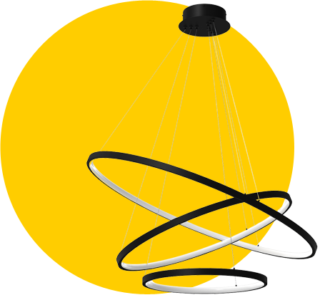 Lampa wisząca Hoop Black