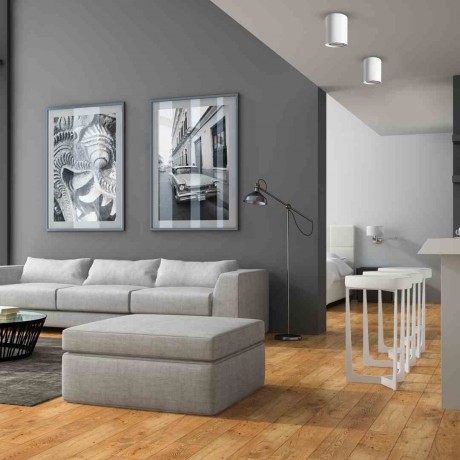 Spoty MiLAGRO Bima Round w aranżacji w pokoju dziennym