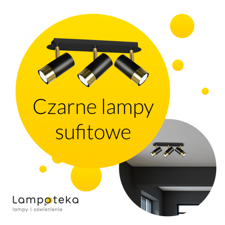 Czarne lampy sufitowe w asortymencie sklepu Lampoteka 
