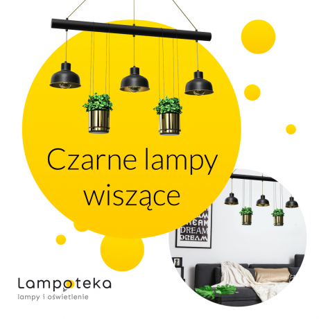 Czarne lampy wiszące w ofercie sklepu Lampoteka