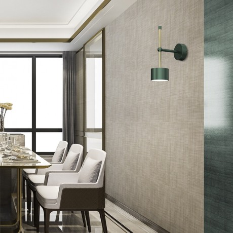 Kinkiet MiLAGRO Arena na ścianie w jadalni 