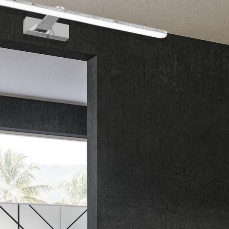 Kinkiet ścienny Splash Chrome MiLAGRO w aranżacji na ścianie 