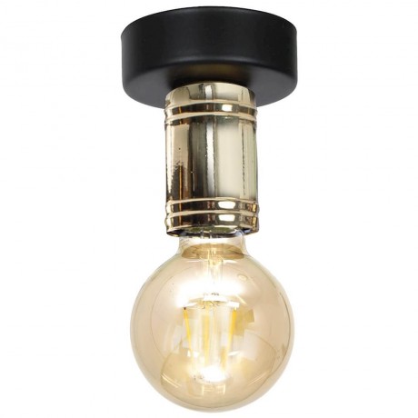 Lampa sufitowa MiLAGRO Dylan ze zastosowaną żarówką filamentową 