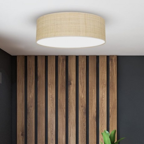 Lampa sufitowa MiLAGRO Marshall White/Rattan