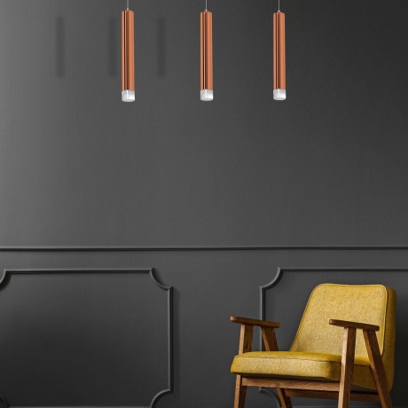 Lampa wisząca MiLAGRO Cooper w aranżacji w pokoju 