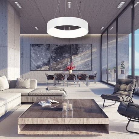 Lampa wisząca Ohio w salonie 