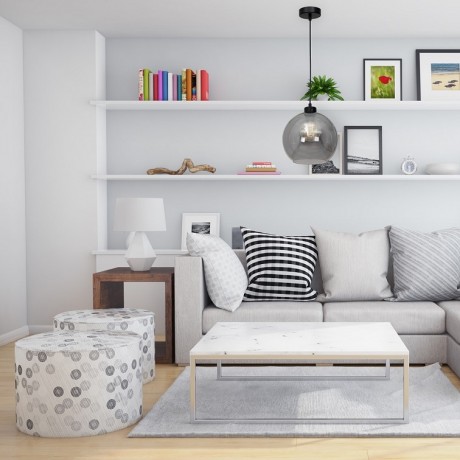 Lampa wisząca MiLAGRO Sofia nad stolikiem w pokoju