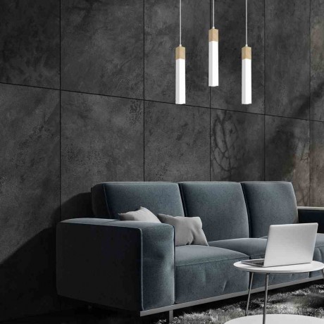 Lampa wisząca Solo MiLAGRO w aranżacji nad kanapą 