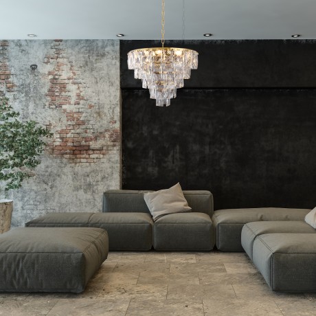 Lampa wisząca w salonie