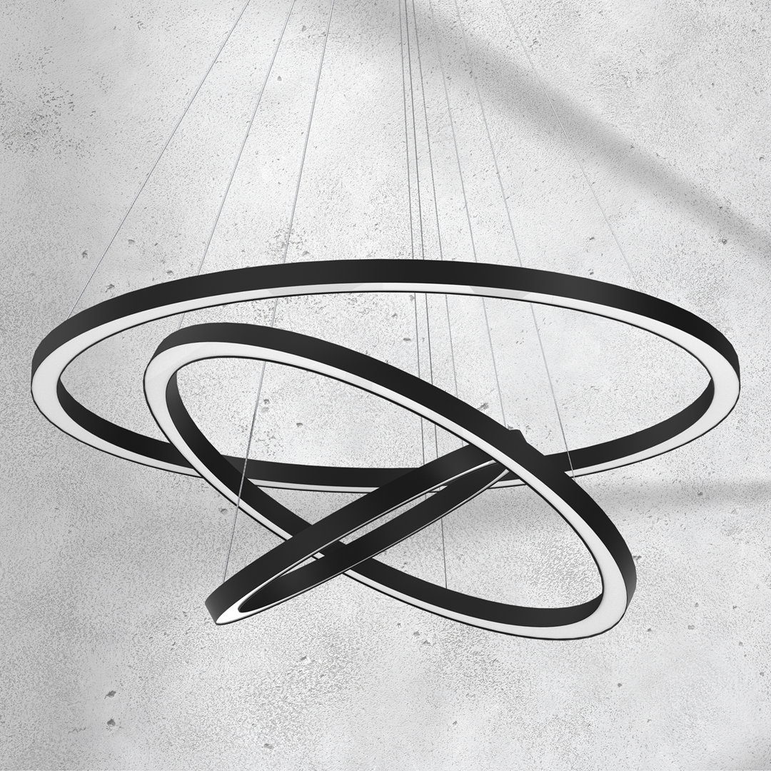 Nowoczesna lampa LED MiLAGRO Galaxia Black