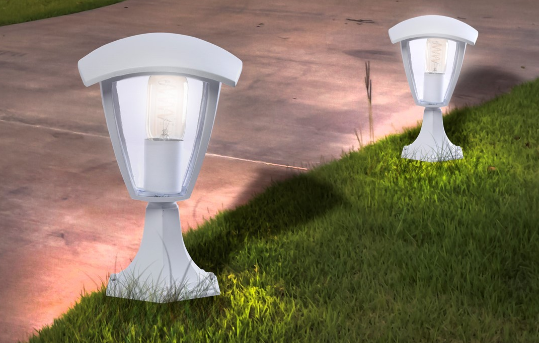 Lampy ogrodowe MiLAGRO Fox White 