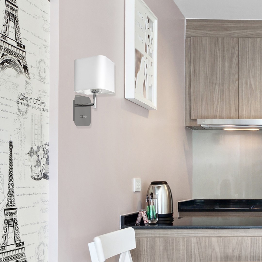 Lampa ścienna z gwintem E27 MiLAGRO Napoli w kuchni