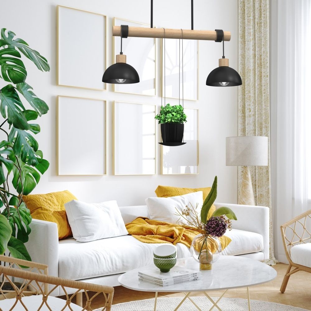 Lampa w stylu skandynawskim z kolekcji Pianta - aranżacja w salonie