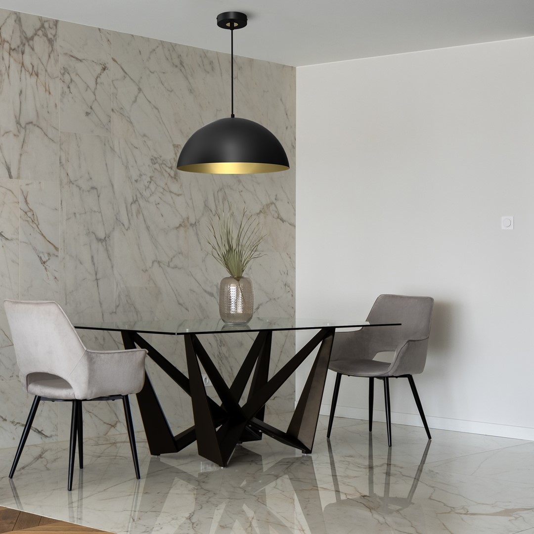 Lampa wisząca MiLAGRO Beta Black/Gold