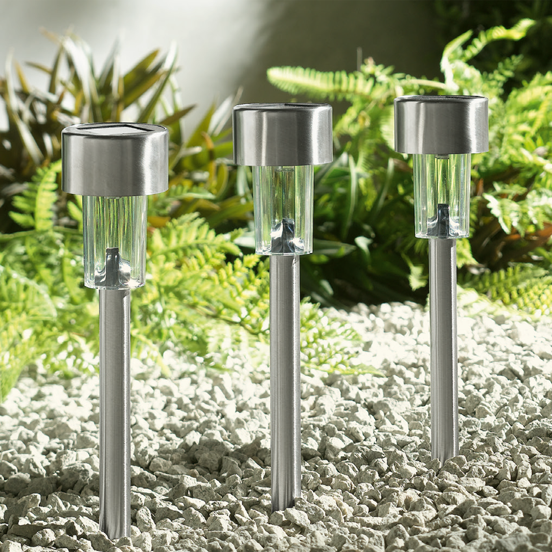 Lampy solarne ogrodowe Eko-Light Inox - aranżacja