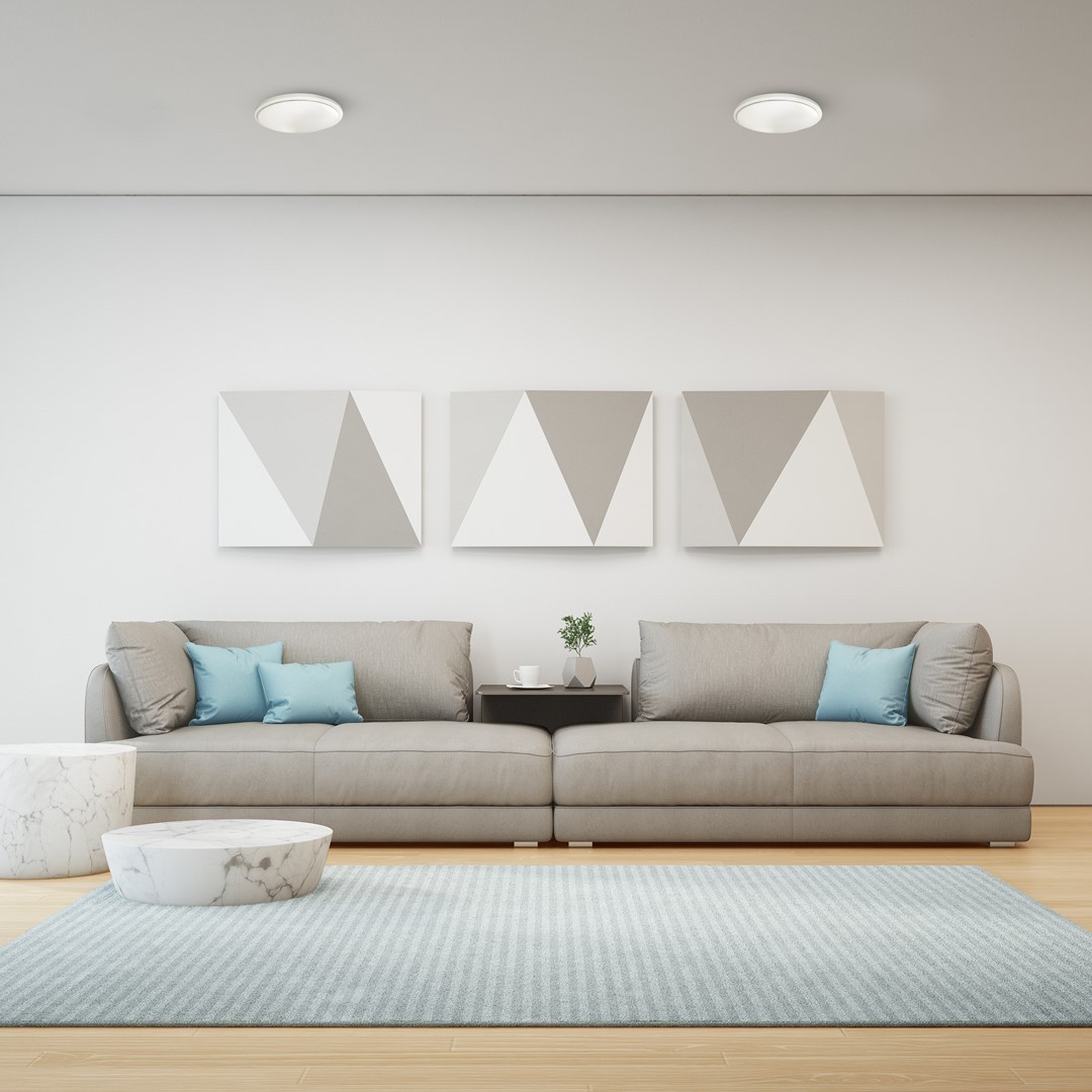 Plafon sufitowy w stylu klasycznym MiLAGRO Pepe w salonie