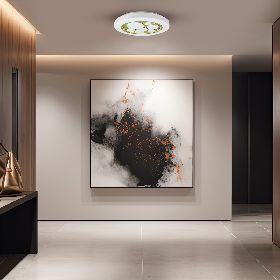 Plafon MiLAGRO Bubbles Gold z funkcją zdalnego sterowania