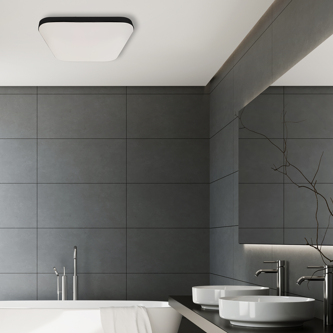 Plafon LED MiLAGRO Neo Black 17 W w łazience