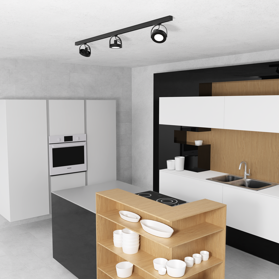 Szynoprzewód MiLAGRO Lugar nad aneksem kuchennym - aranżacja