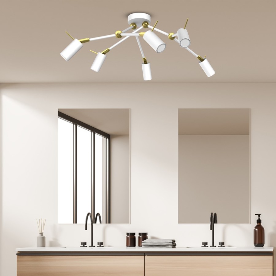 Modna biała lampa sufitowa