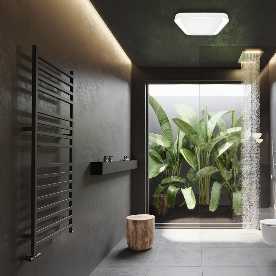 Łazienkowy biały plafon Quadro White