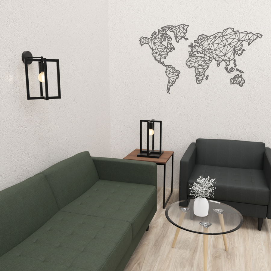 Kinkiet Arnold loftowy czarny