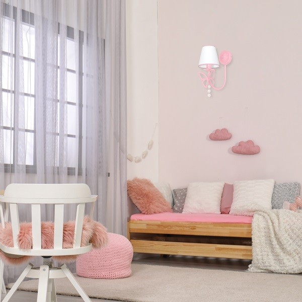 Kinkiet Charlotte od MiLAGRO w pokoju dziecięcym