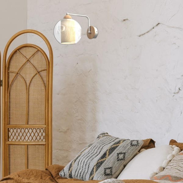 Kinkiet Tela od MiLAGRO w sypialni