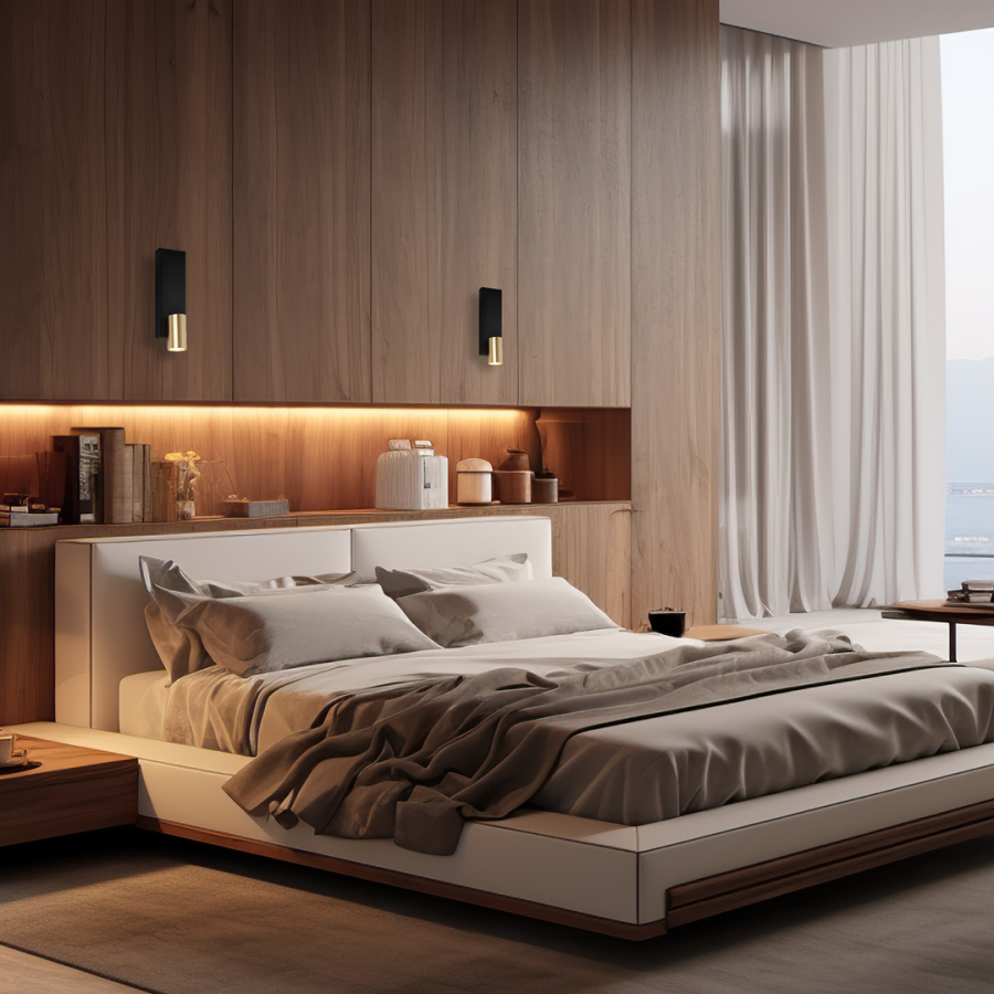 Kinkiety czarne do sypialni