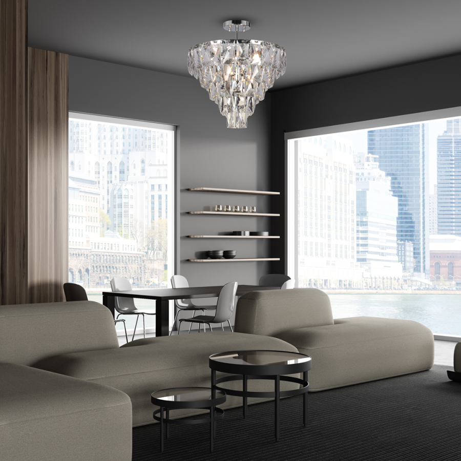 Lampa kryształowa Chelsea Chrome