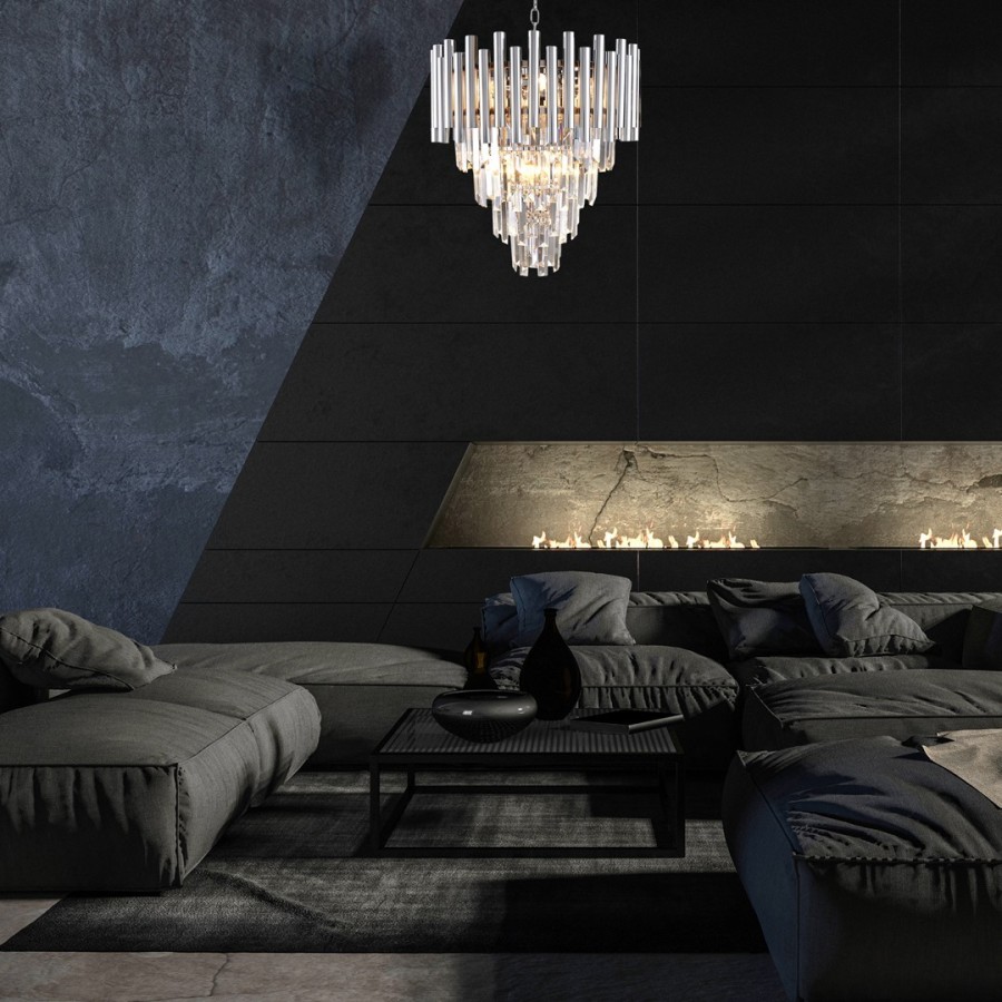 Lampa kryształowa Madison Chrome