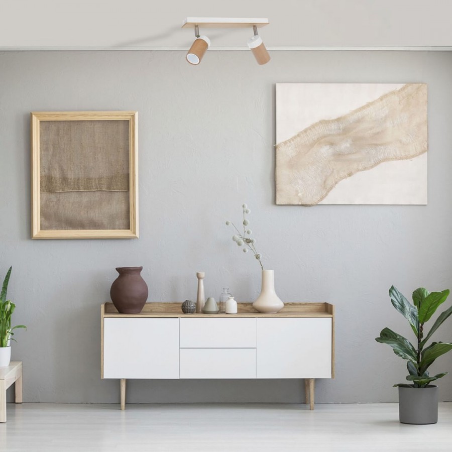 Lampa sufitowa Baron White w korytarzu