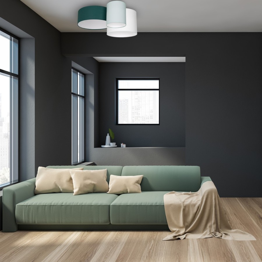 Lampa sufitowa Stan Green w sypialni