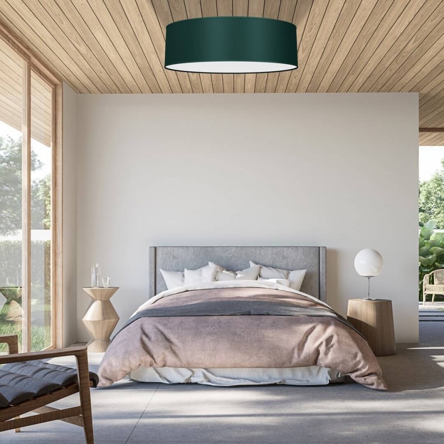 Lampa sufitowa Verde w sypialni