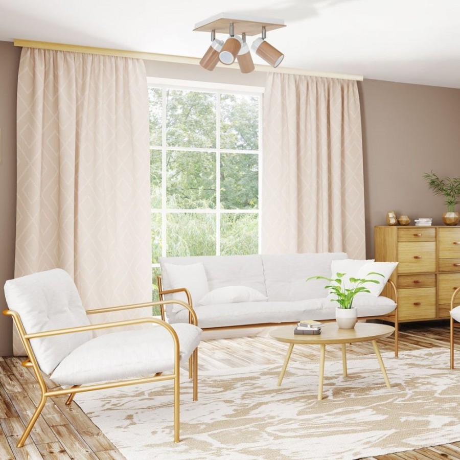 Lampa do salonu w stylu skandynawskim - przykładowa aranżacja