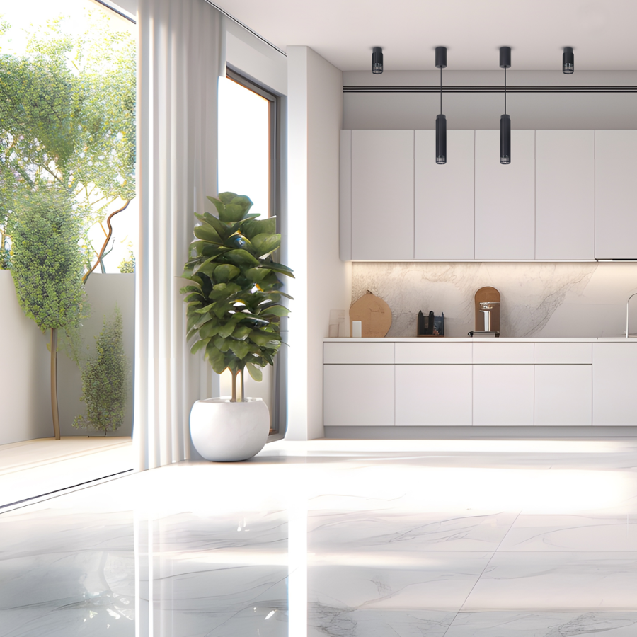 Lampa wisząca czarna do kuchni - aranżacja