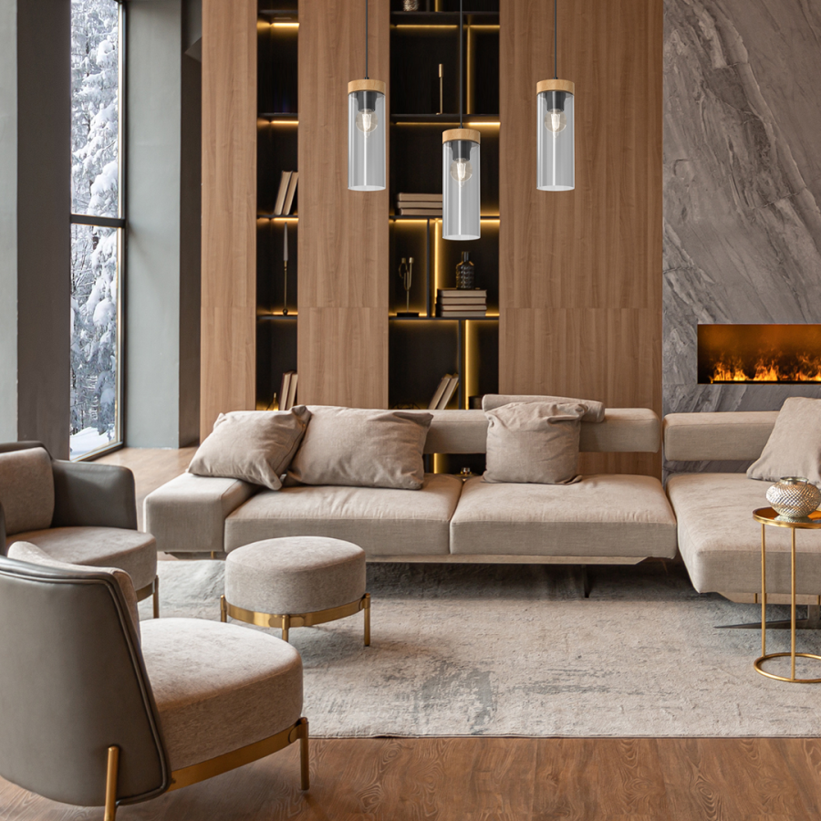 Lampa wisząca Elica MiLAGRO w salonie