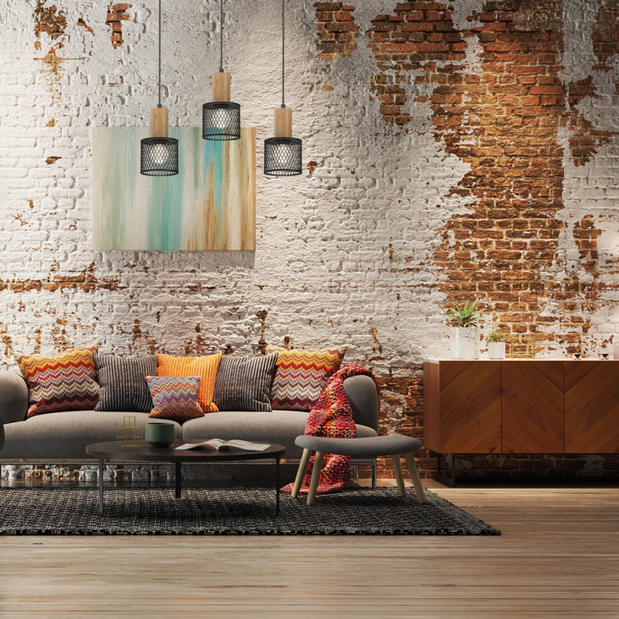 Lampy wiszące Sobresa w salonie