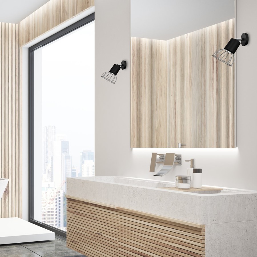 Aranżacja oświetlenia ściennego w łazience