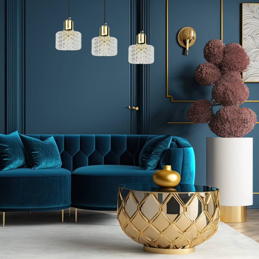 Lampy wiszące glamour