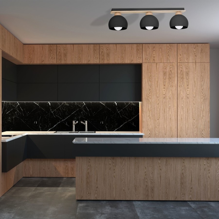 Nowoczesna lampa sufitowa w kuchni