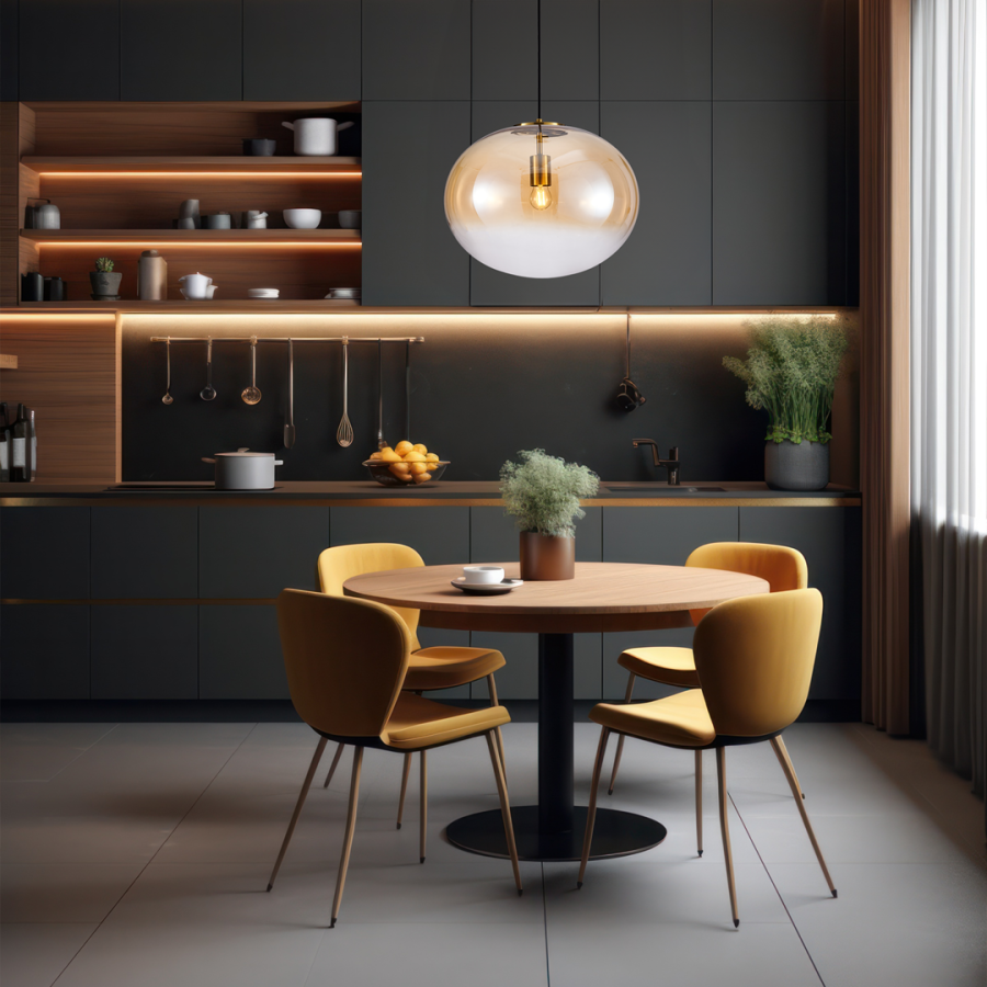 Nowoczesna lampa wisząca do kuchni