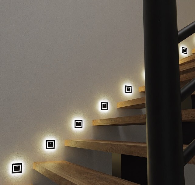 Oprawy schodowe z czujnikiem ruchu Eko-Light Evra Black