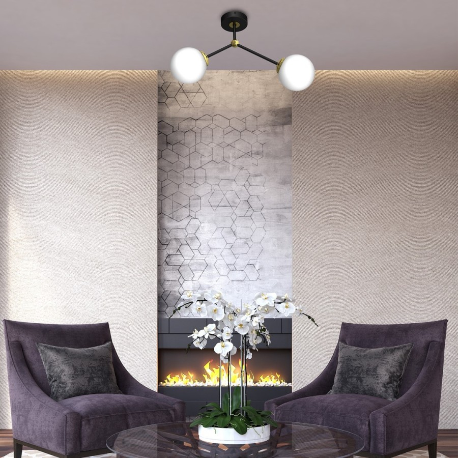 Oświetlenie sufitowe glamour