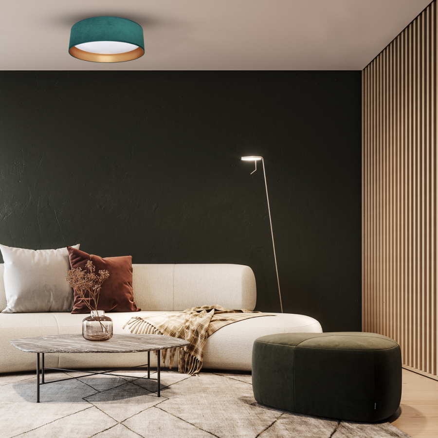 Stylowy plafon do pokoju dziennego