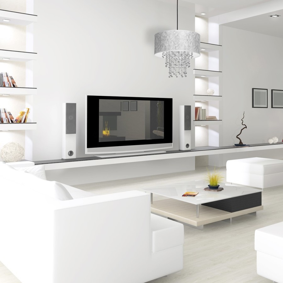 Lampa glamour srebrna