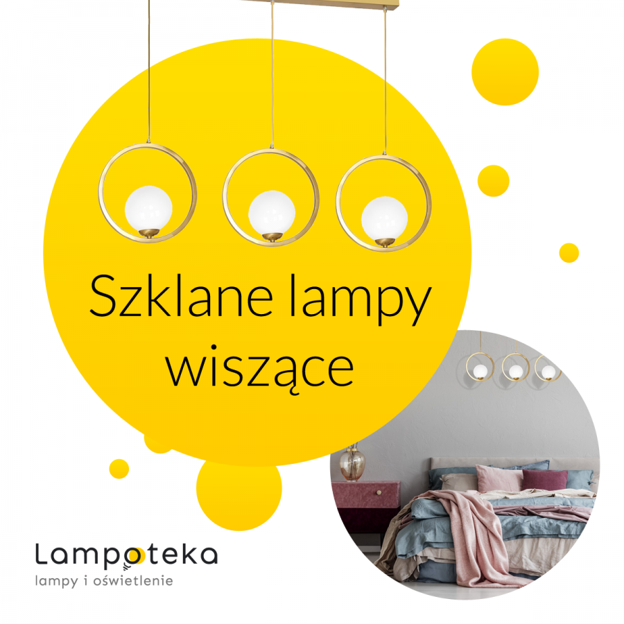 Szklane lampy wiszące