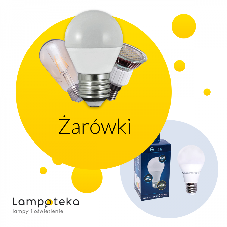 Przykładowe kształty żarówek 