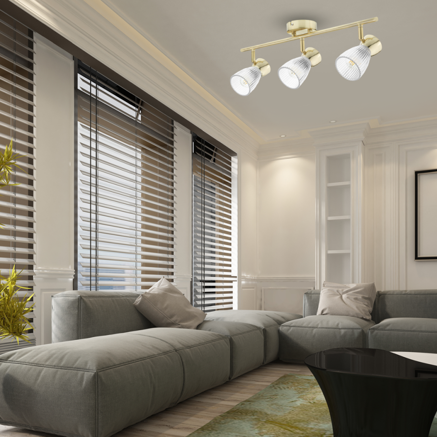 Złota lampa sufitowa Best Gold